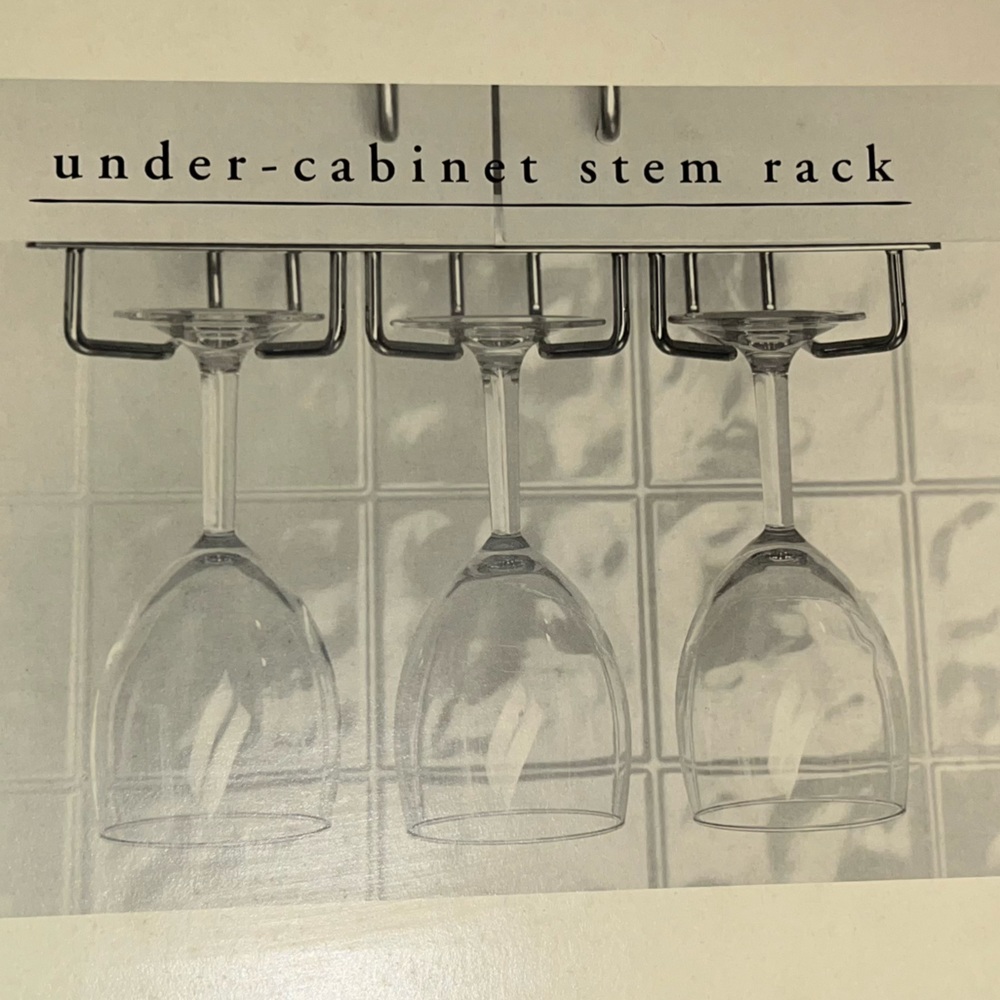 2 Under-cabinet Wine Glass Racks.